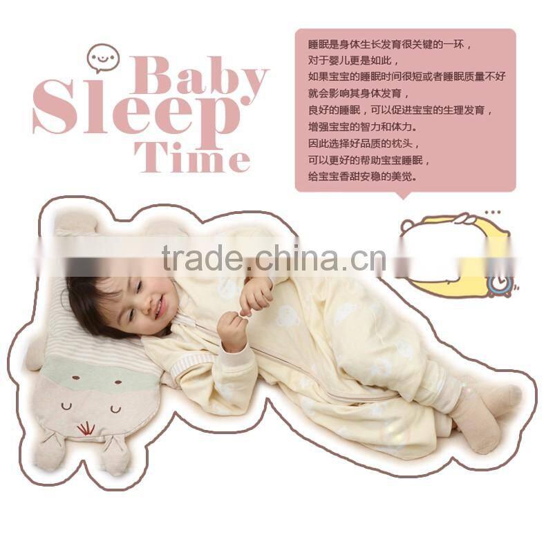 Colored cotton baby animal pillow buckwheat shell pillow 55*25*3cm