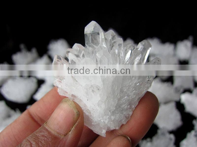 Hot wholesale cute nature white crystal quartz cluster for healing