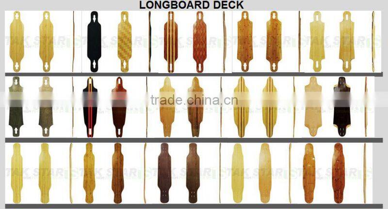 wholesale blank drop down maple longboard decks twin tip with kicktail longboard decks
