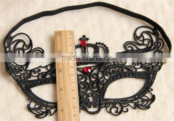 MYLOVE Red crystal sexy black lace mask wholesale MLMJ19