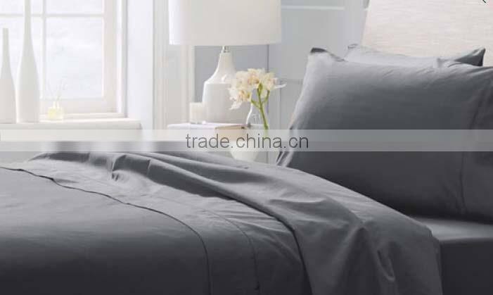 100 Polyester Plain Dyed Microfiber Soft Bed Sheet Set