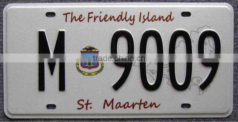 vehicle license plate