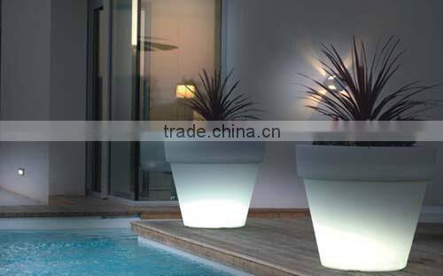 large flower pot on sale/ LED lighting planter /modern flower Led vase