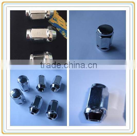 Wheel Nuts Bulge Acorn / China Supplier Conical Seat/ White Lug Nuts