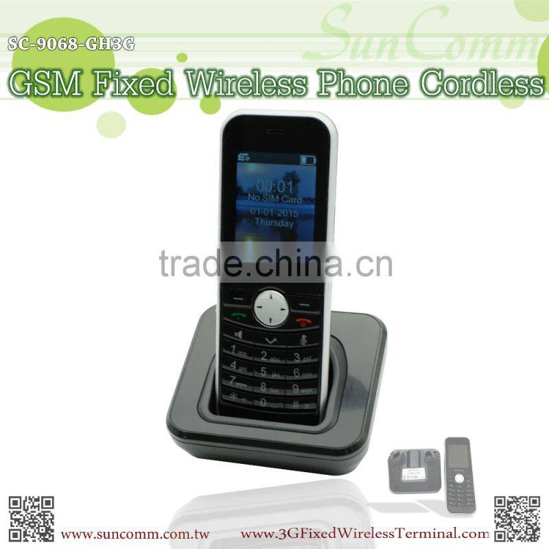 SC-9068-GH3G WCDMA GSM Handset Cordless Phone with bluetooth, Dock Power Charger,Color TFT LCD Display