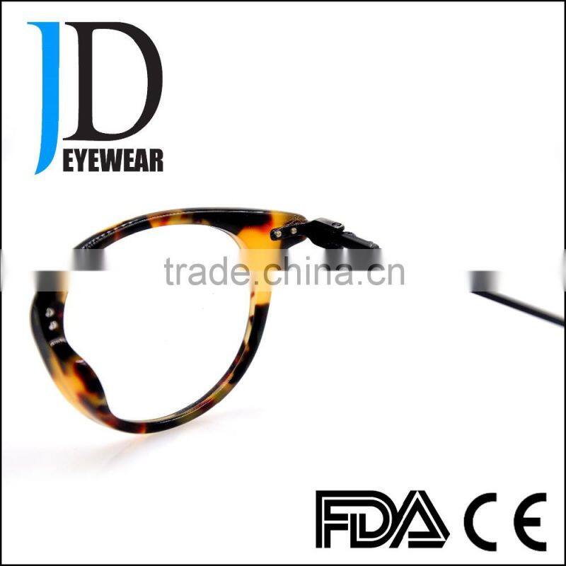 light tortoise round metal bridge and temple glasses spectacle frames for boys