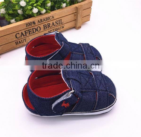 2016 exclusive new fashion design handmade baby boy sandals