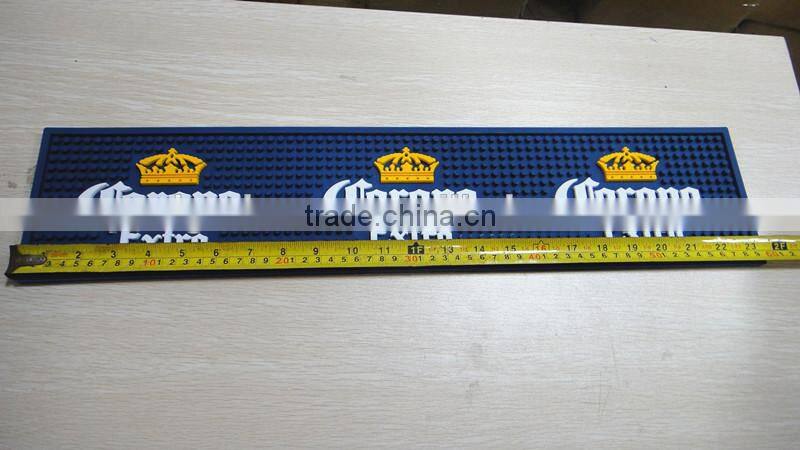 New Design Branded Custom Soft Pvc Rubber Bar Counter Beer Mat