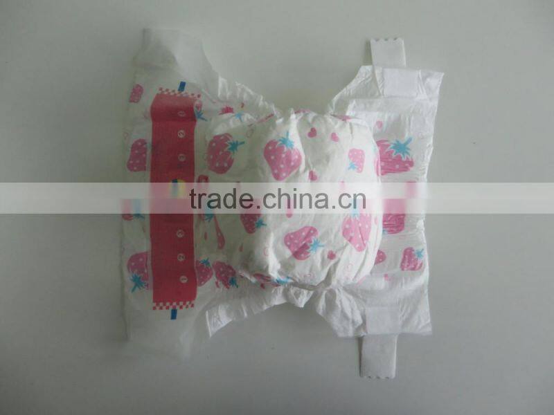 Ultra thin cheap cloth like film soft disposable paper baby diaper