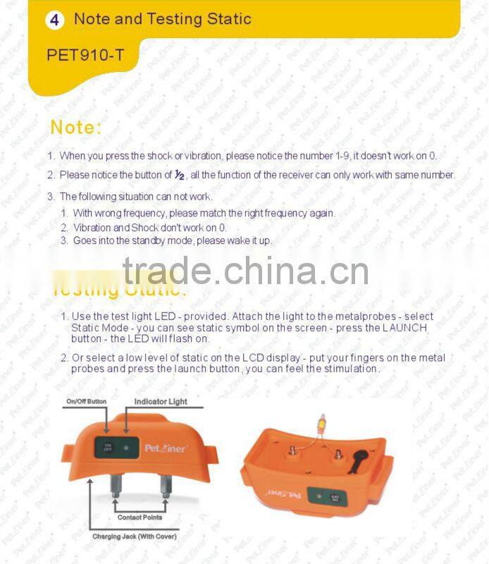 500m remote control dog Collar bark limiter