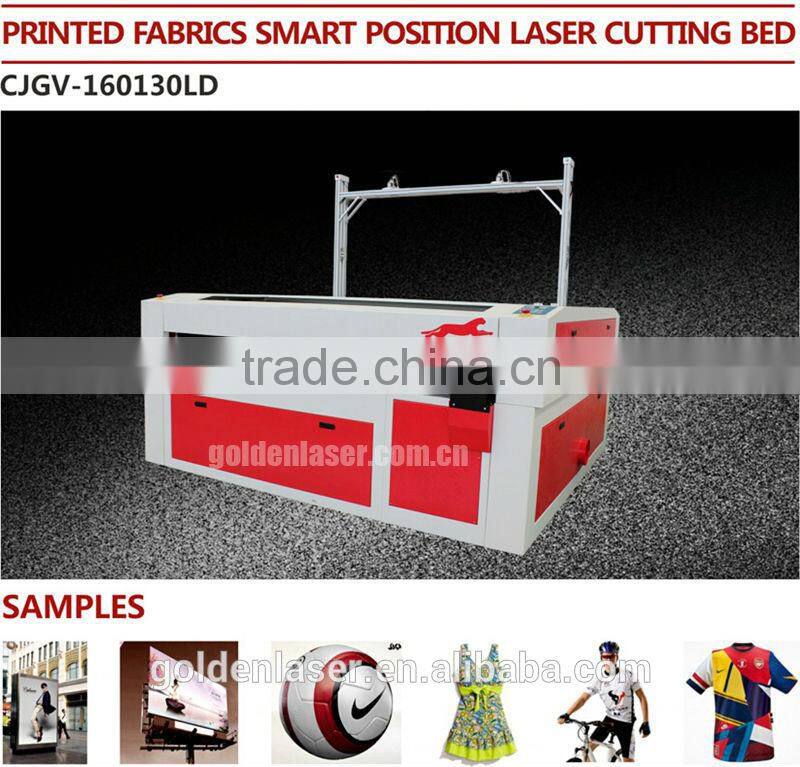sublimated dye textile cutter / laser cutting digital printing fabrics
