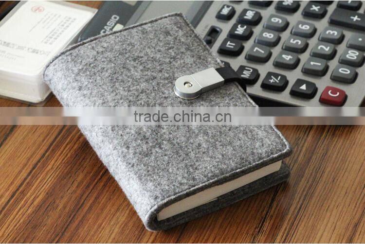 wool felt usb notebook with 2GB usb flash drive