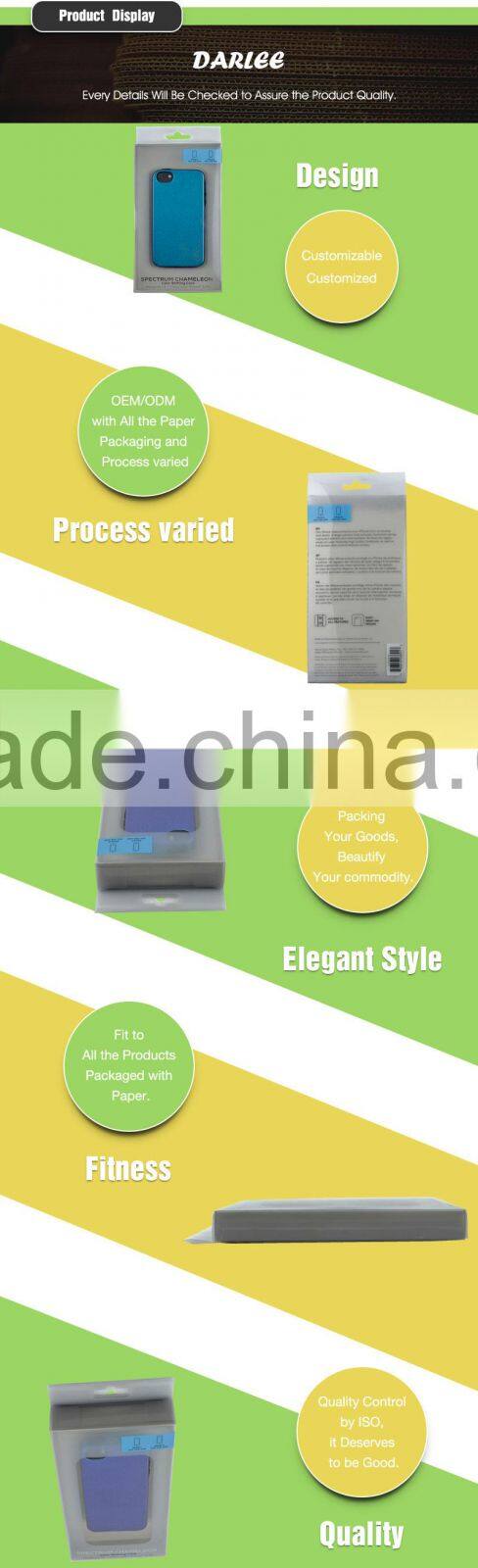 Wholesale best price clear clamshell plastic packaging box for cell phone case