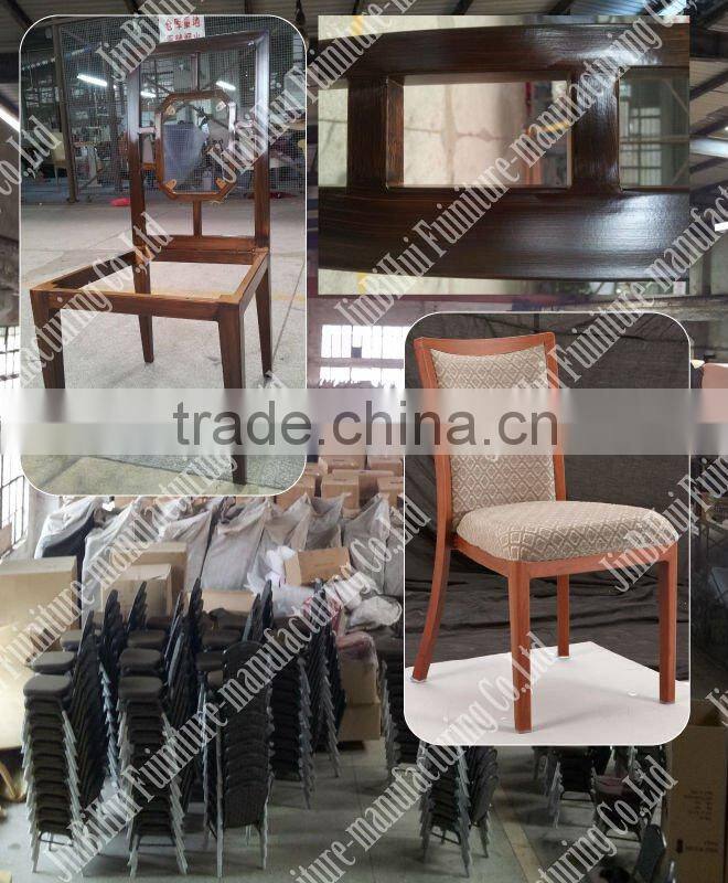 Baihui Glass Table &Leather Fabric chair concise Elegant aluminium chairs and tables