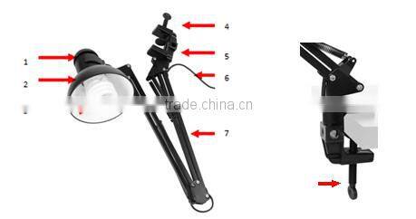 Tabletop Studio Light Set / Tabletop Photography Lighting with 3pcs 25W Spiral Bulbs