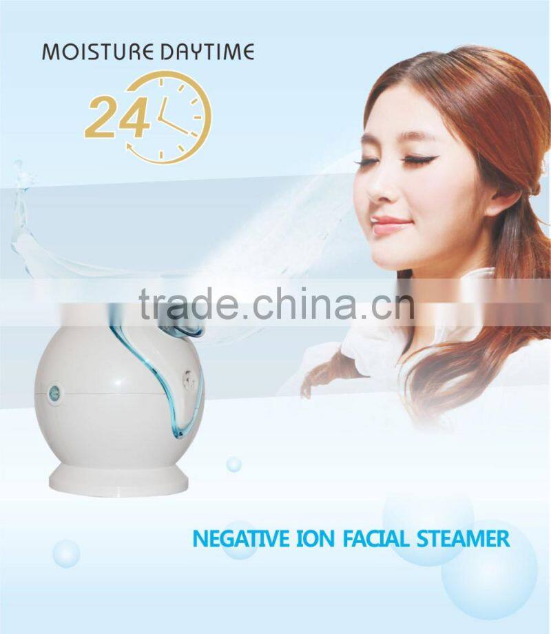 2016 newest negative ion electroic facial water steamer for removal makeup women
