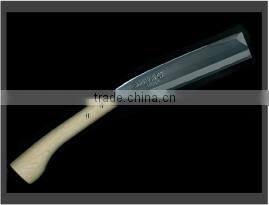 Japanese sword hatchet as fishing product cutter for outdoor activities