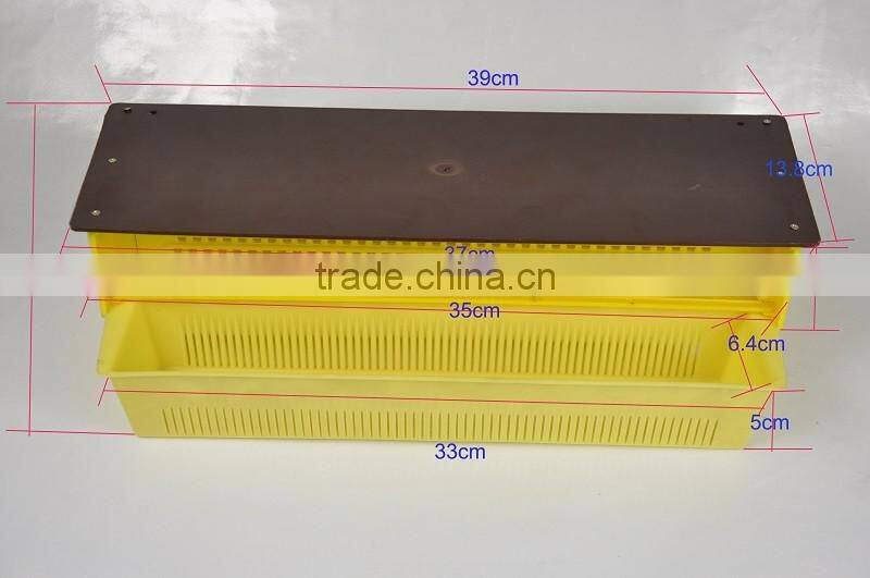 2017 hot sale beekeeping yellow plastic pollen trap collector