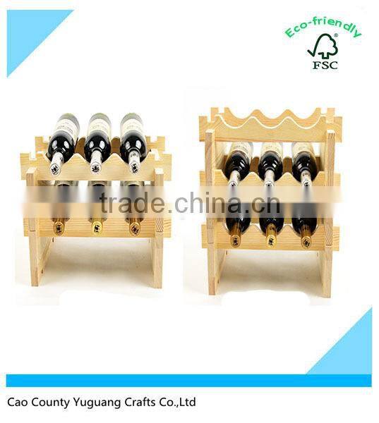 Wooden wine rack,wine display rack,wine storage rack,wood wine bottle rack