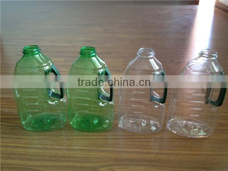 PET plastic Cooking Oil bottle for 1.8L green color
