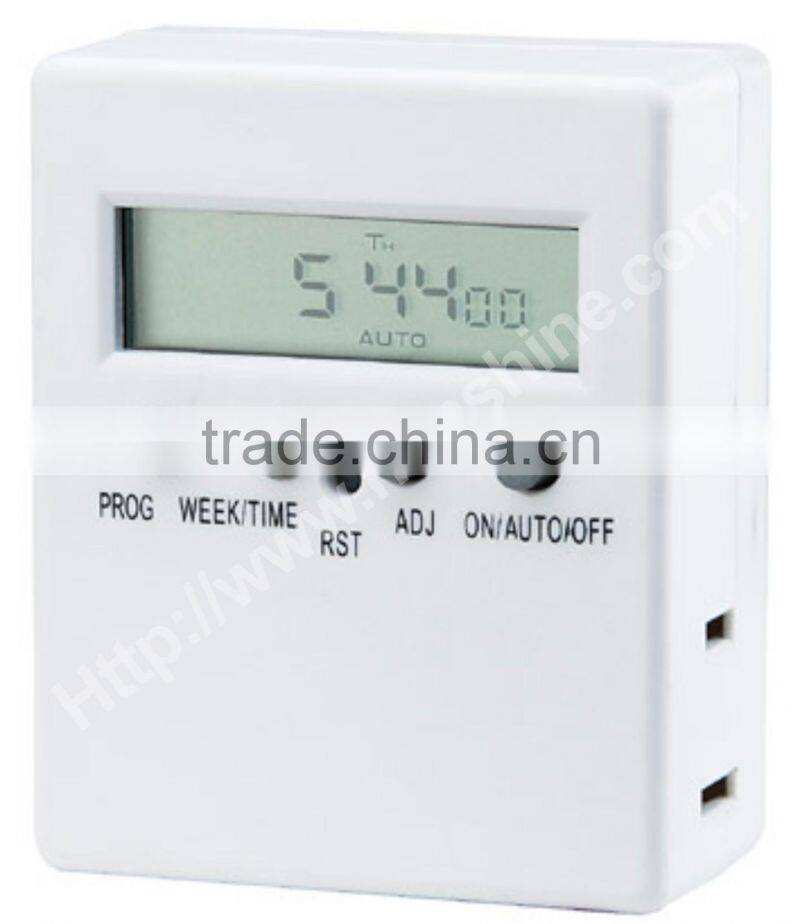 Two pins American standard 7 day digital timer