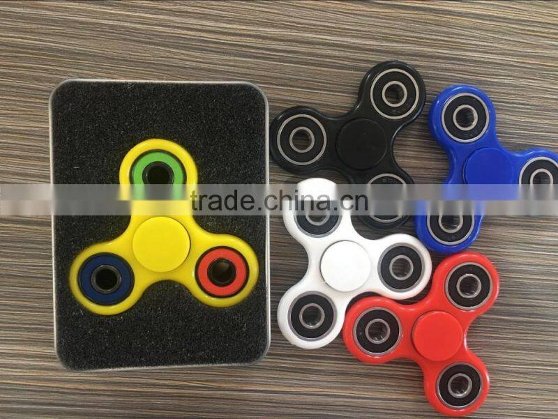 Red Blue Yellow Green Colorful Fidget Toy Spinner With Ceramic 608 Bearings