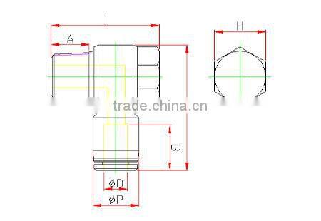 plastic tube fitting, union straight ,compact one -touch tube fitting , push in tube fitting