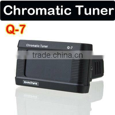 Automatic tuner LCD chromatic Headstock guitar bass ukulele function Q-7 4 IN 1