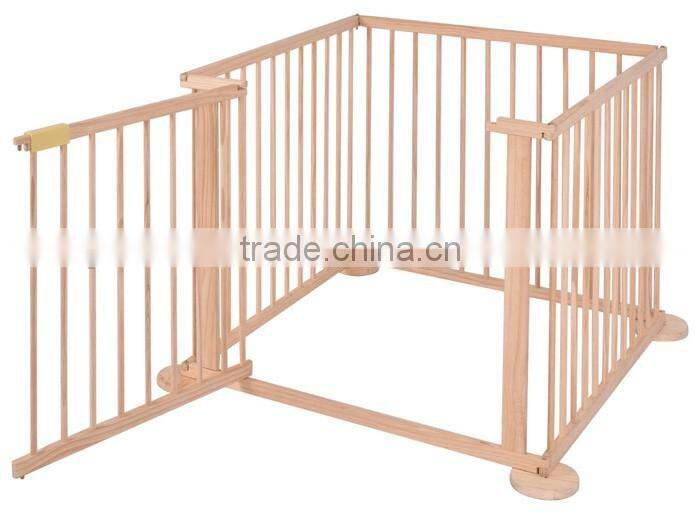 European standard 4 Side Baby Child Wooden Foldable Kids Playpen Baby Playpen