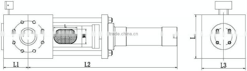 Fully integrated continuous screen changer extruder filter