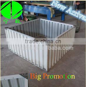 Corrugated raised garden bed