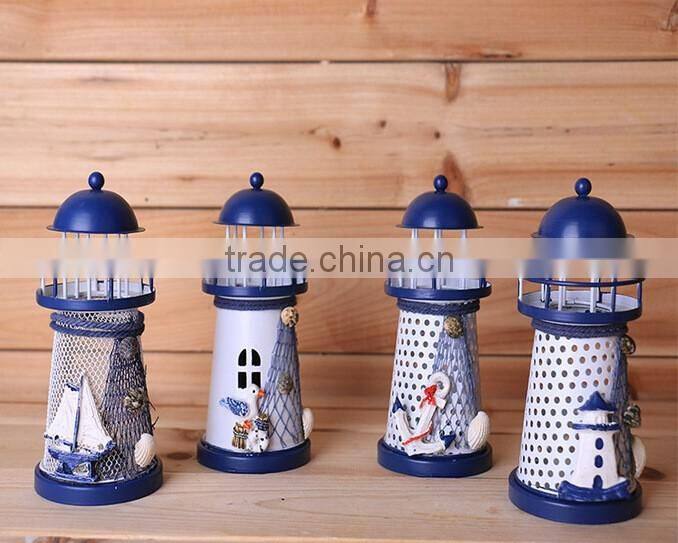 Graduated from the Mediterranean Sea beacon, wrought iron candlestick creative wedding souvenirs
