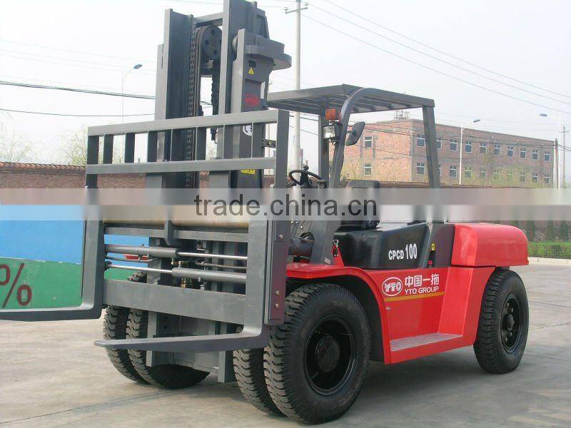 Big Forklift Truck YTO CPCD100