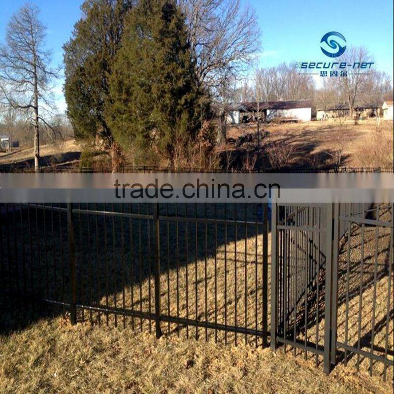 Powder Coating Wrought Iron Ornamental Fence with Low Price