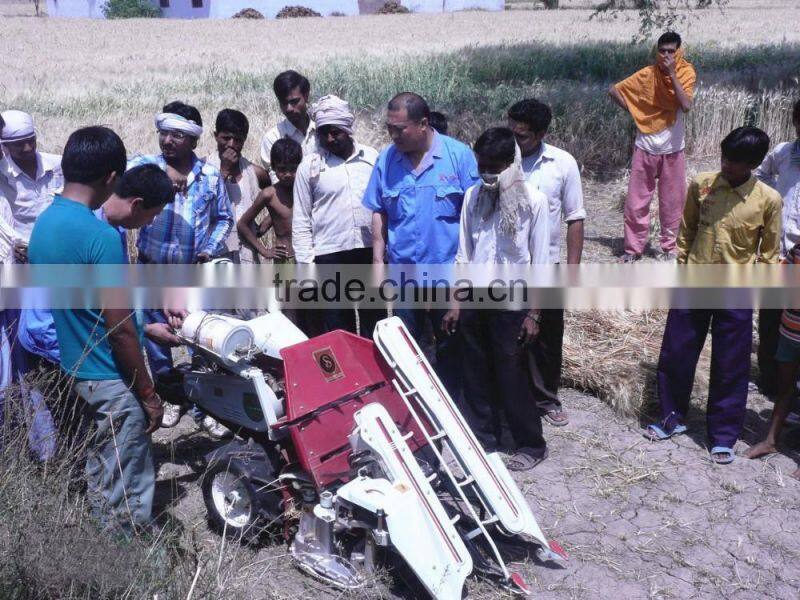 Rice harvesting and binding machine