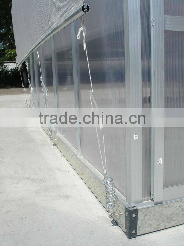 Popular hot sale China latest model aluminium garden greenhouse withstand heavy winds and snows