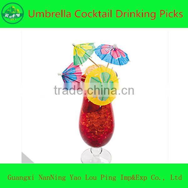 Party Cocktail Paper Pinwheels Picks