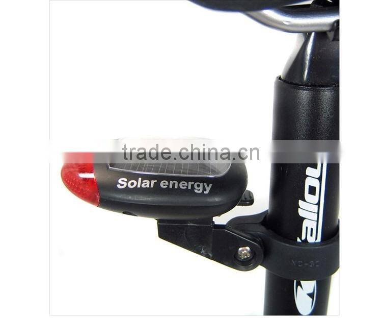 solar energy led bicycle light front tail light bicycle light led rear light warning bicycle light