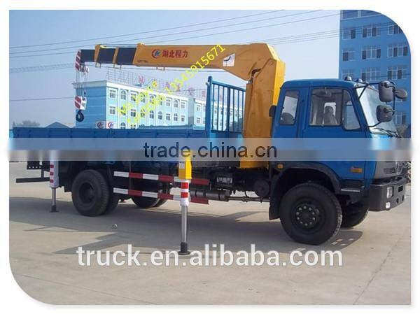 5-10tons knuckle crane, truck with hiab, lorry crane
