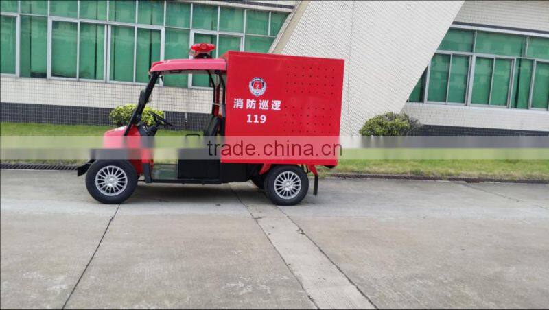 High quality 4 wheel new electric fire fighting utility mini cars CE approved