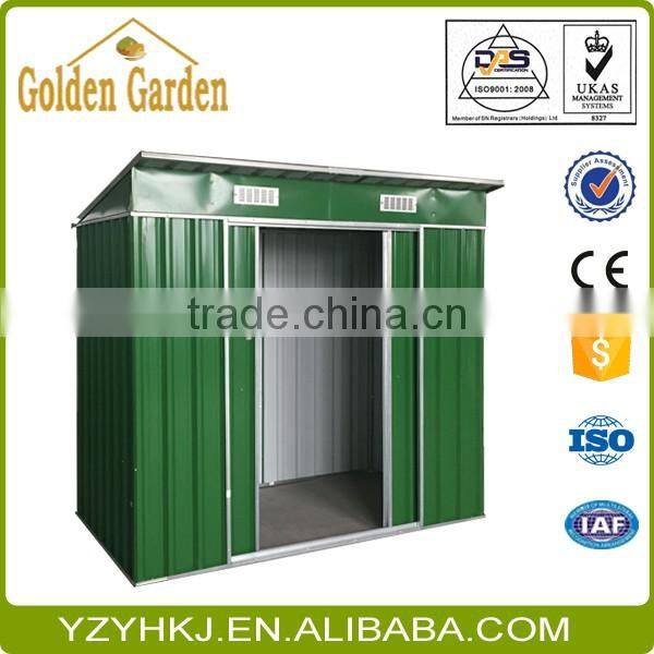 Double Sliding Door Shed/Garden Shed 4' x 8' with free garden bed