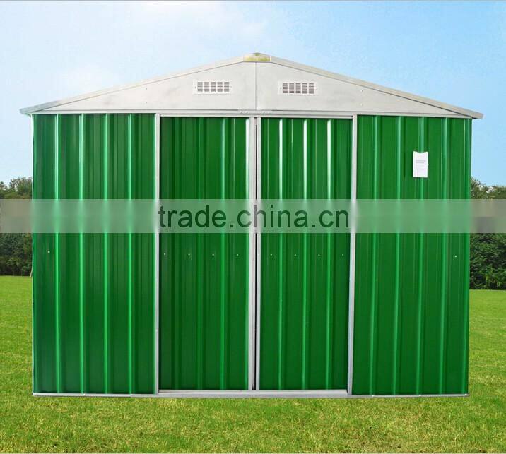 movable metal garden house for tools storage