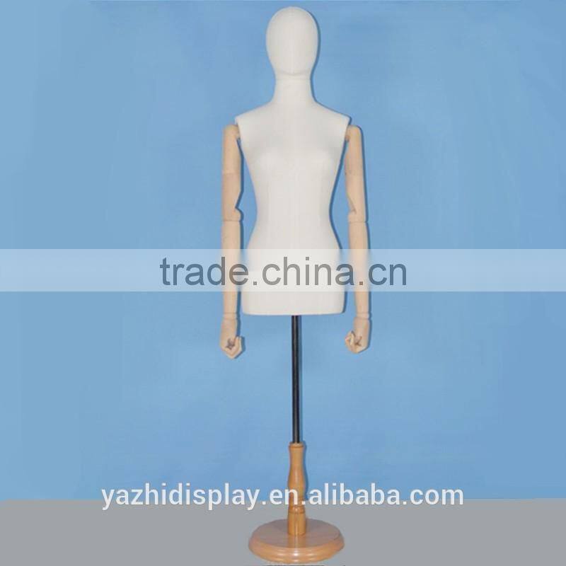 Fiberglass covered with Hemp Rope half body torso female mannequin