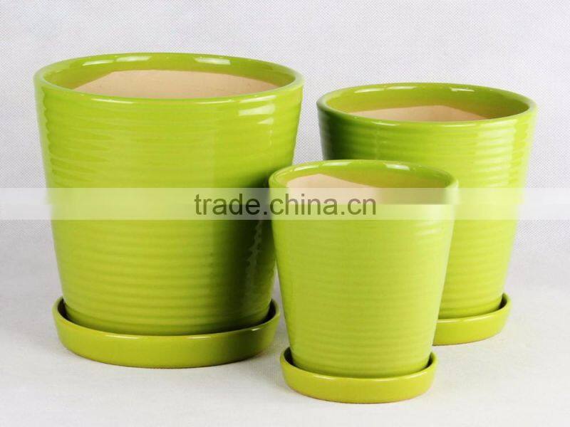 Light weight small ceramic flower pots for small plant