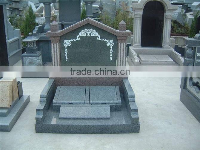 Cross granite tombstone design