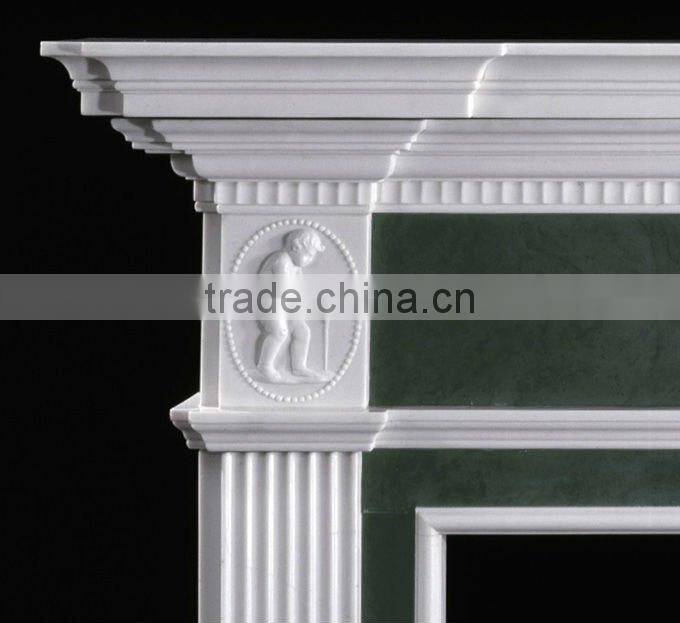 English Simple Style Marble Mantal