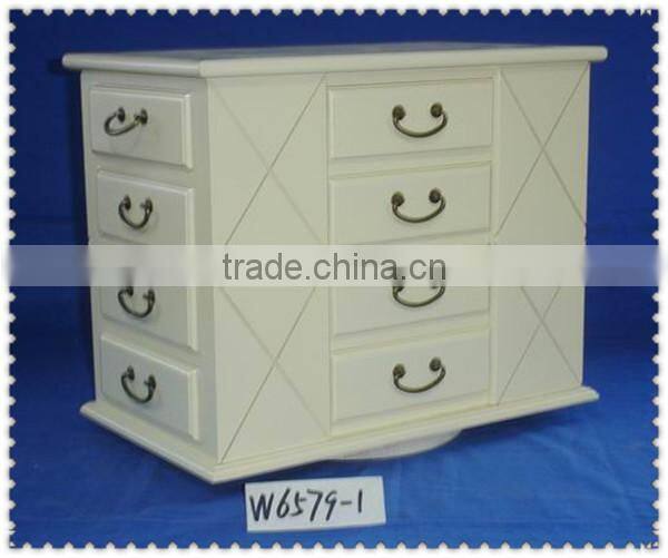 eco-friend natural wooden cabinet with basket drawes for living room