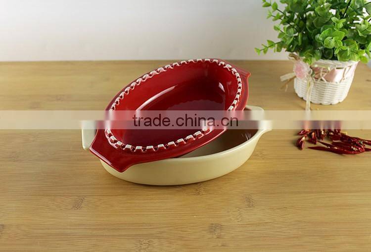 Hospitality hotel supply china manufacture ceramic bakeware set