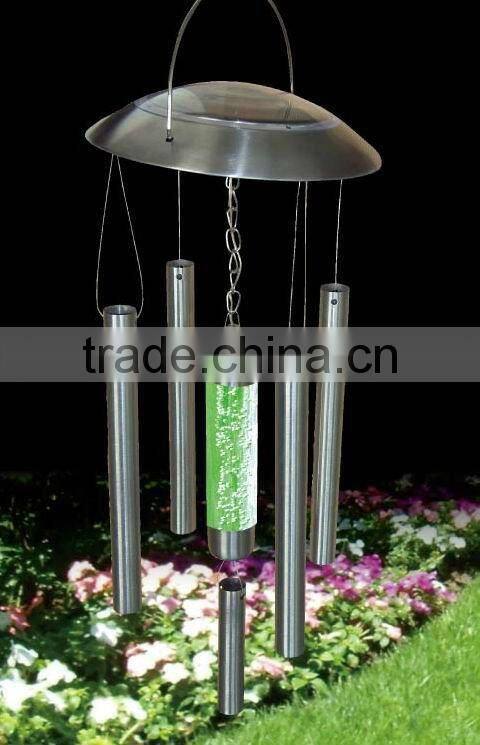 Led solar wind chimes light indoor decorative