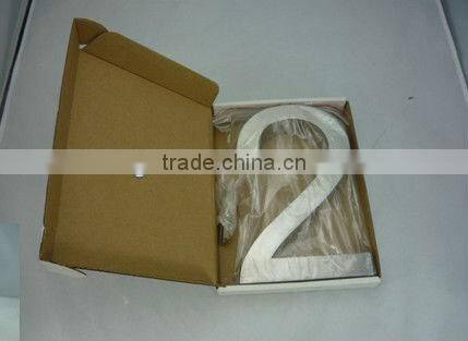 Morden design Stainless steel 3D numbers for house door in front Arial and size 180mm